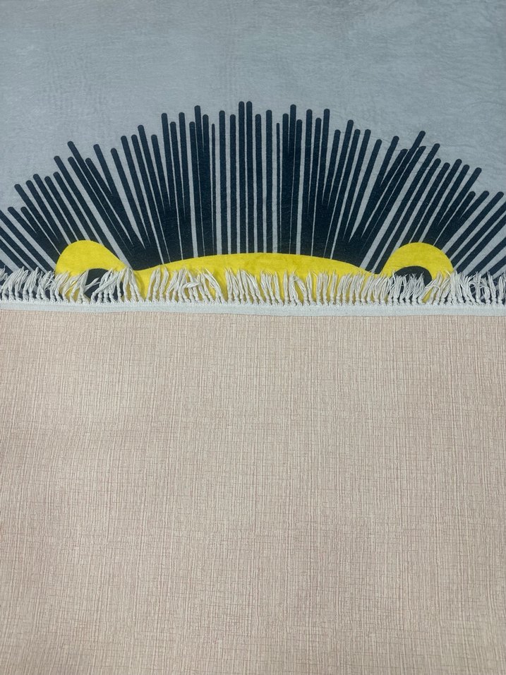 Gri Çocuk Halısı Aslan Desenli - Görsel 5