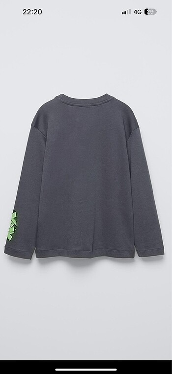 10 Yaş Beden gri Renk Zara pijama takımı