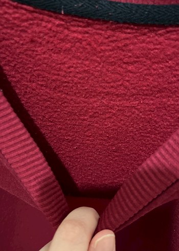 Bordo  Oversize Sweatshirt - Görsel 2