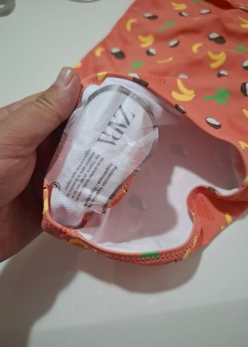Zara Kız Çocuk Desenli Kolsuz Mayo