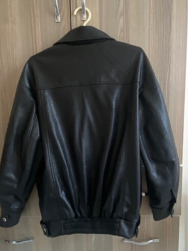 Bershka Bershka Dad Fit Deri Ceket