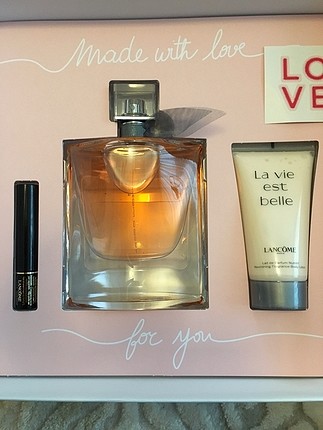 Orjinal Lancome La vie est belle 100ml edp parfüm seti