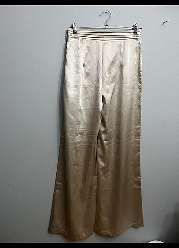 Saten Palazzo pantolon - Görsel 3