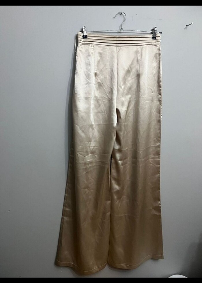 Saten Palazzo pantolon - Görsel 3