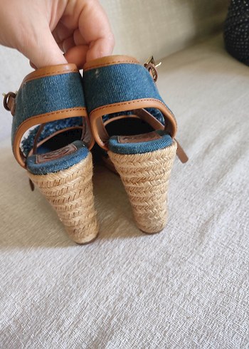 Mavi Denim Kadın Dolgu Topuklu Sandalet - Görsel 6