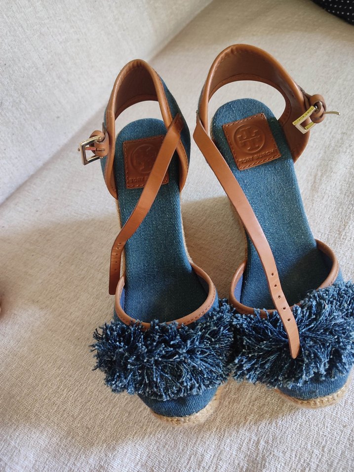 Mavi Denim Kadın Dolgu Topuklu Sandalet - Görsel 5