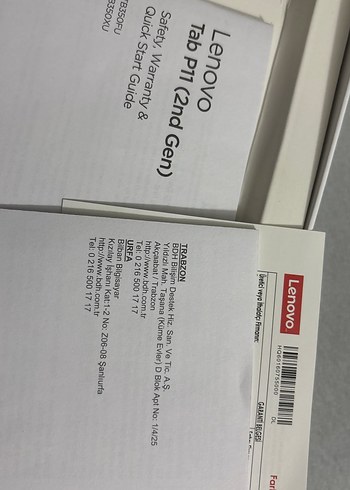  Beden Lenovo Tab P11 Klavyeli ve Kalemli Mor Tablet
