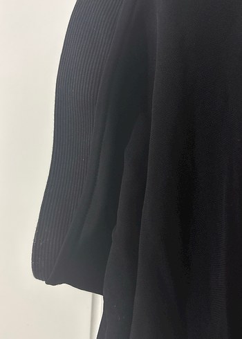 Siyah Kolsuz Uzun Keten Tulum - Görsel 4