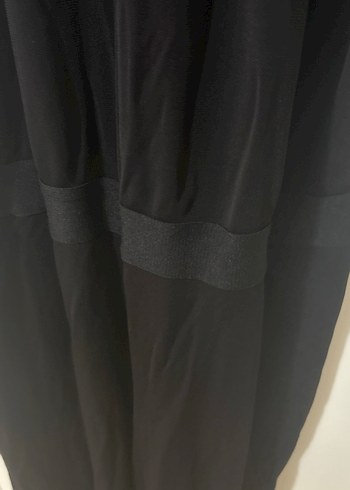 Siyah Kolsuz Uzun Keten Tulum - Görsel 5