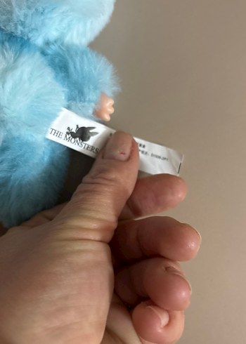 Pastel Mavi Peluş Oyuncak Canavar - Görsel 5