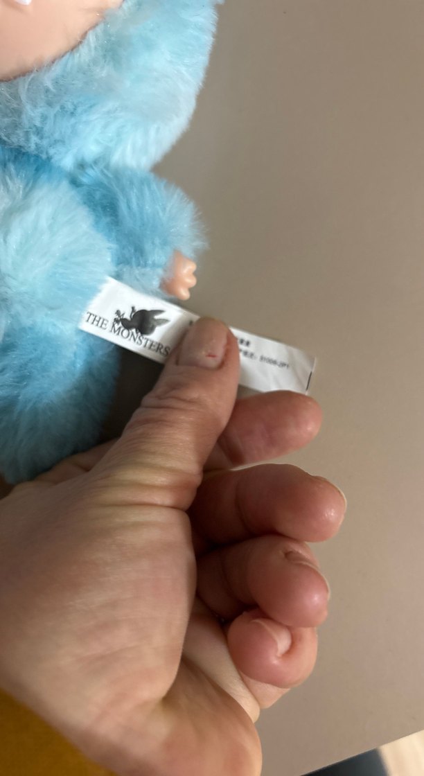 Pastel Mavi Peluş Oyuncak Canavar - Görsel 5