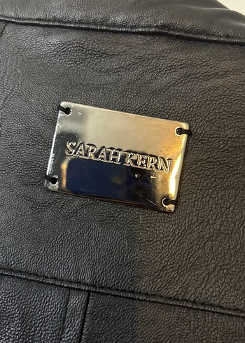 Deri Siyah Kadın Biker Ceket - Görsel 8