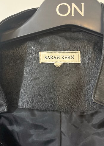 Deri Siyah Kadın Biker Ceket - Görsel 3