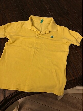 5 Yaş Beden sarı Renk Polo yaka tişört
