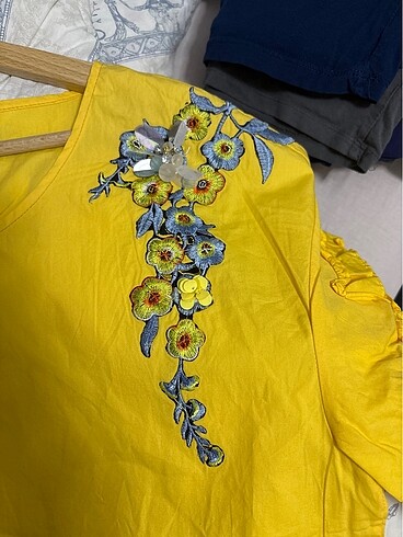 xl Beden sarı Renk Sarı bluz