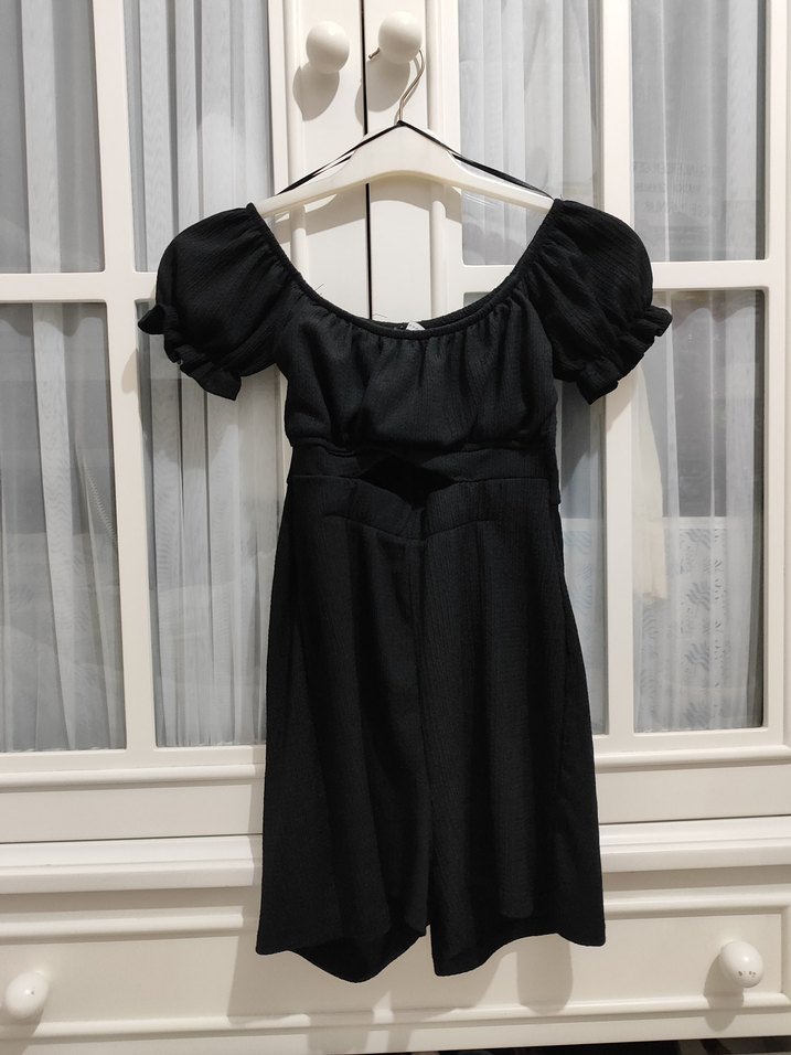 Siyah Mini Tulum - Görsel 3