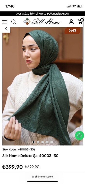 Lacivert + Koyu Yeşil Silkhome Delux Şallar