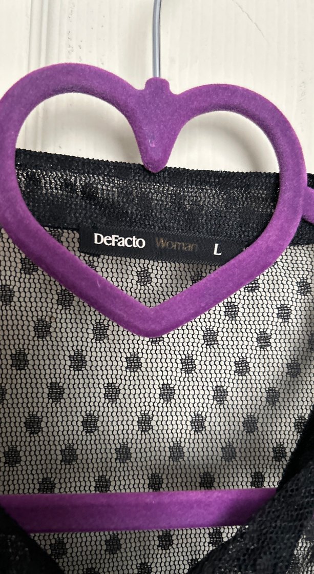 Dantel Detaylı Siyah Uzun Gotik Elbise - Görsel 2