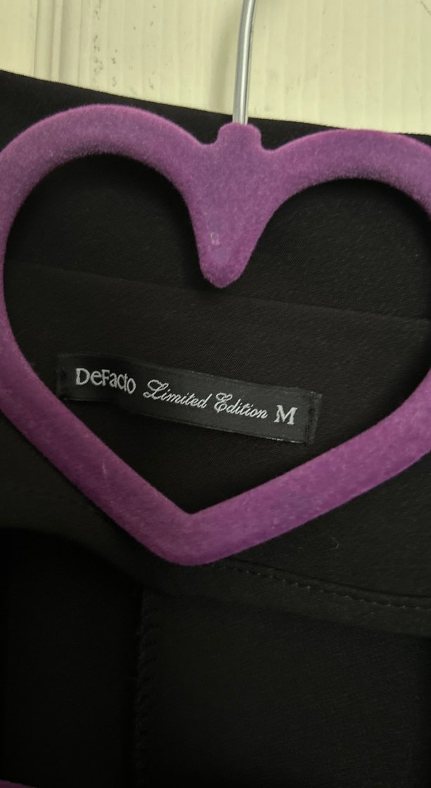 Düğmeli Siyah Kadın Blazer Ceket - Görsel 2