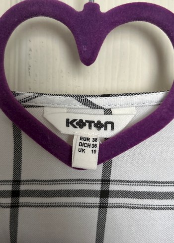 Kadın Gri Beyaz Kareli V Yaka Gömlek - Görsel 2