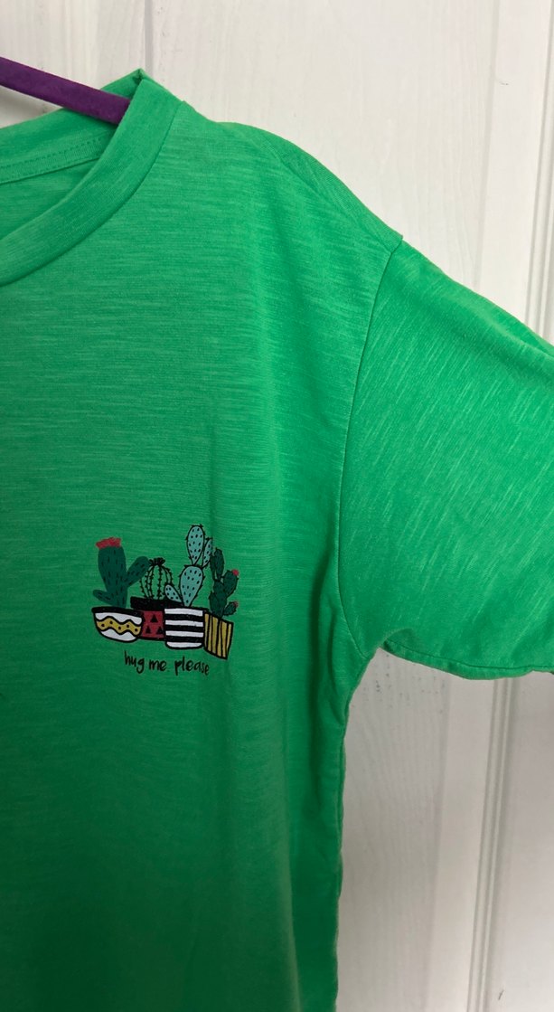 Yeşil Baskılı Kadın Tişört - Görsel 2