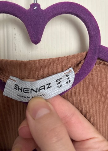 Fırfırlı Kısa Kollu Kahverengi Kadın Tişört - Görsel 3