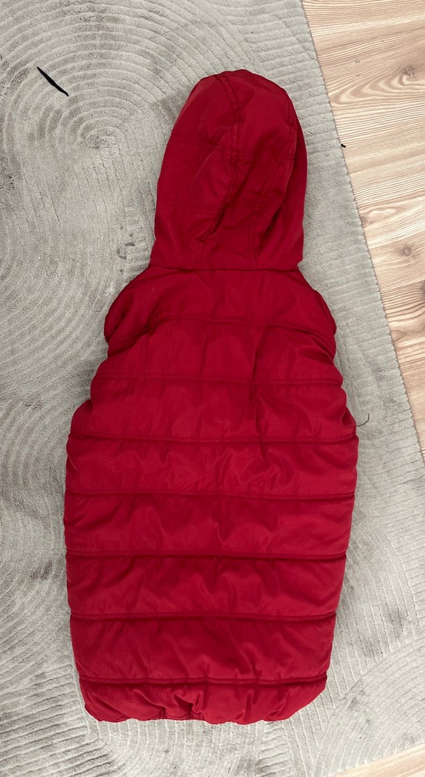 Erkek  Çocuk Kırmızı Fermuarlı Yelek - Görsel 4