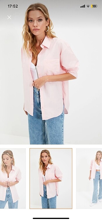 PEMBE BOYFRİEND GÖMLEK TREDNYOLMİLLA