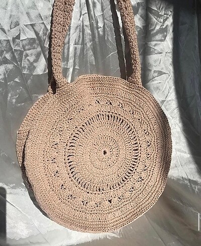 Ayrabutik örgü makaron çanta