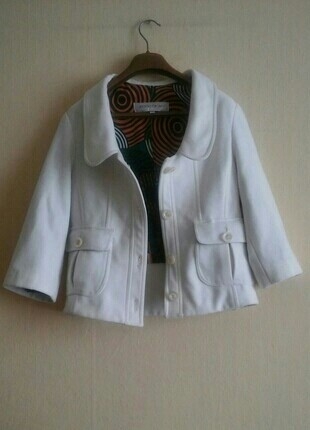 Diğer Beyaz Kısa Blazer