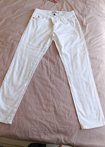 Us Polo Beyaz Kot Pantolon