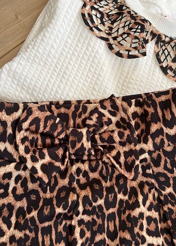 5 Yaş Beden Leopar Desenli Takım