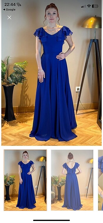 Şifon abiye - Görsel 4