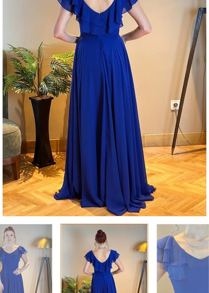 Şifon abiye - Görsel 3