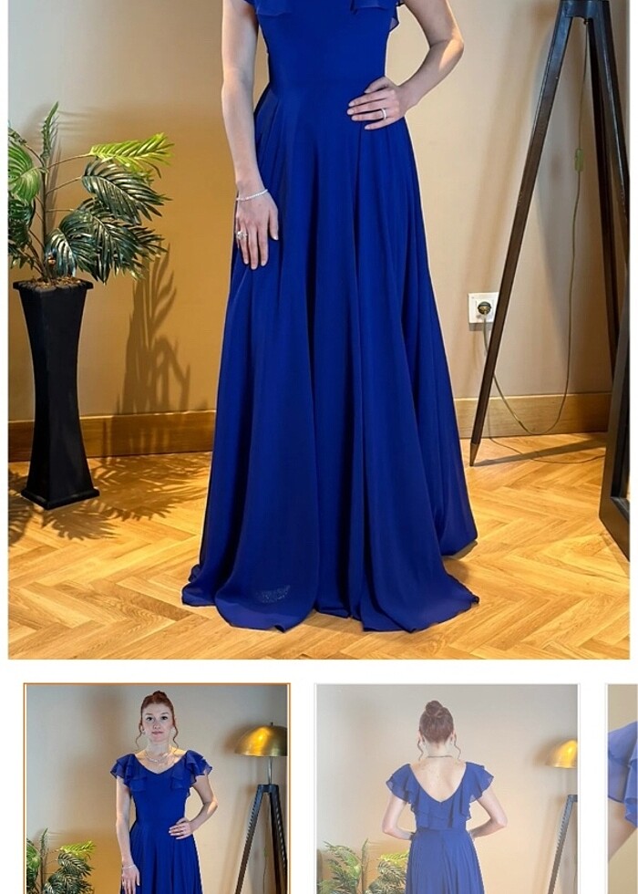 Şifon abiye - Görsel 4