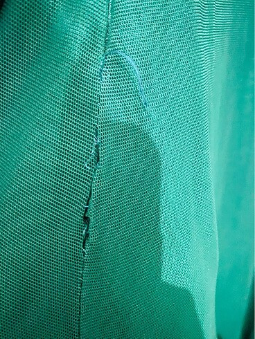 Şifon abiye zümrüt yeşili - Görsel 9