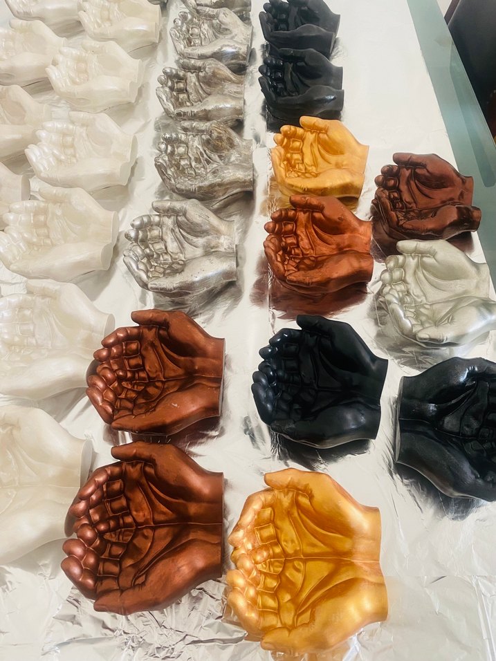 El Tasarımlı Dekoratif Heykeller Hediyelik - Görsel 3