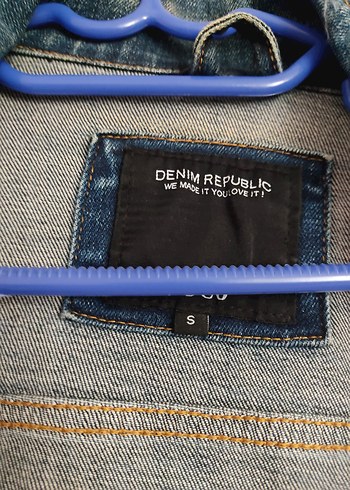 Diğer Gri Kadın Denim Ceket, Düğmeli, Dar Kesim