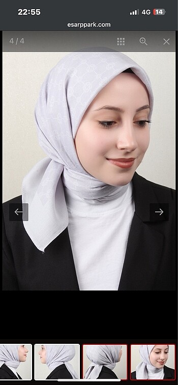 Aker elegance monogram şal açık gri