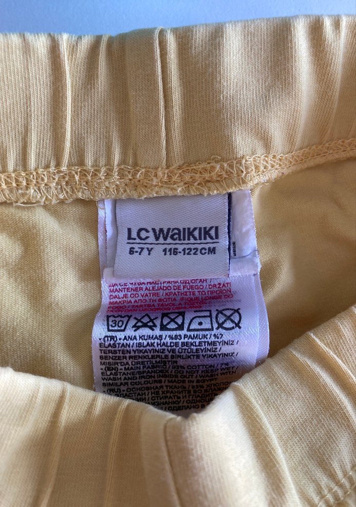 Sarı Kız Çocuk Tayt - Görsel 2