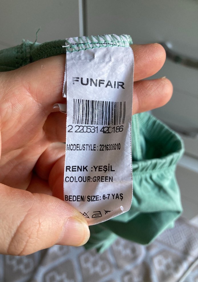 Yeşil Kız Çocuk Tayt - Görsel 2