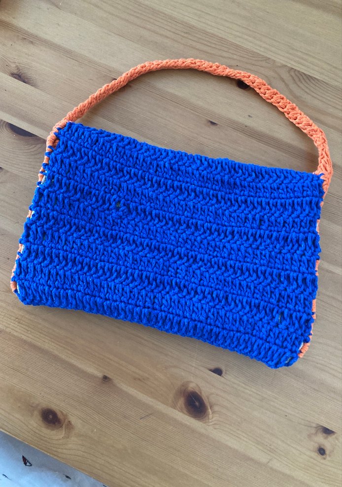 Renkli El Örgü Kadın Çanta - Görsel 2