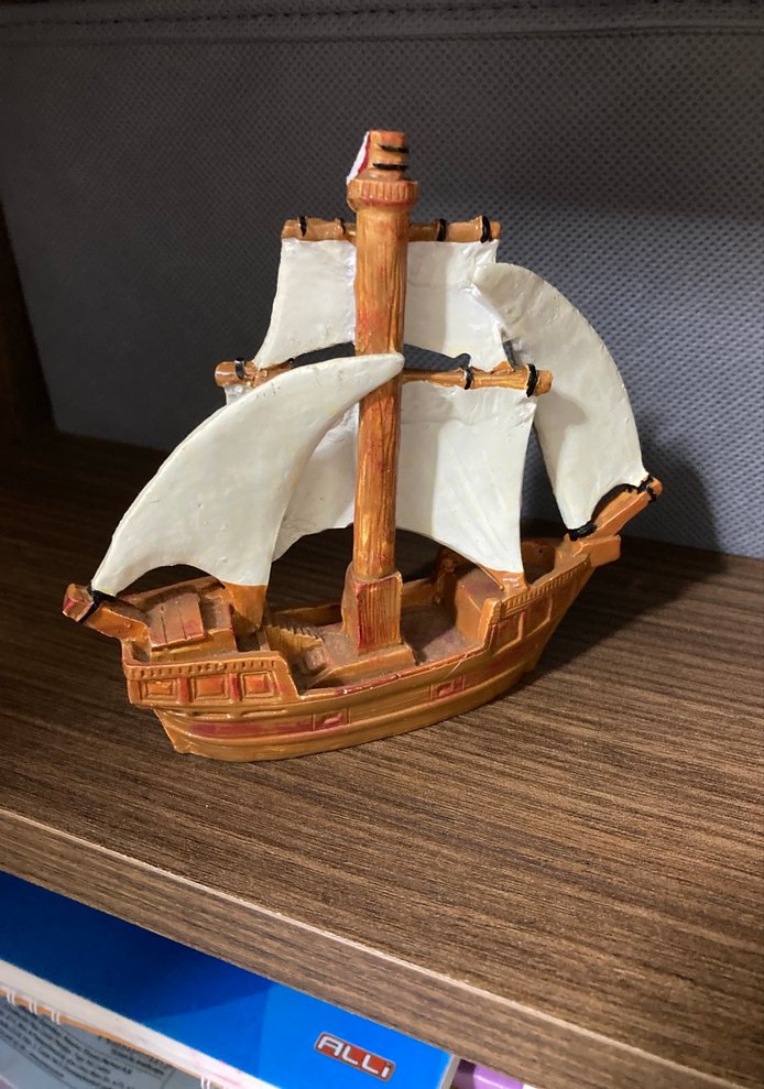 Renkli Türkiye Temalı Alçı Gemi Biblosu - Görsel 2