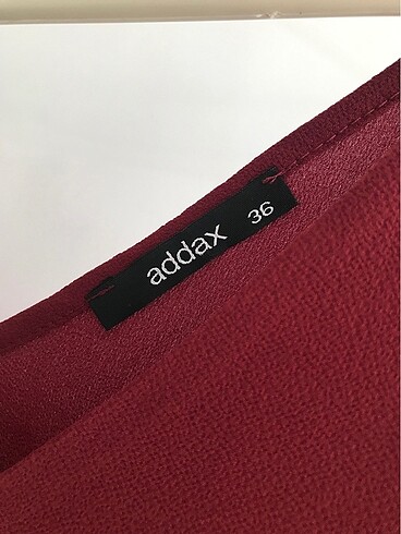 36 Beden bordo Renk Addax Bordo Askılı Şifon Bluz