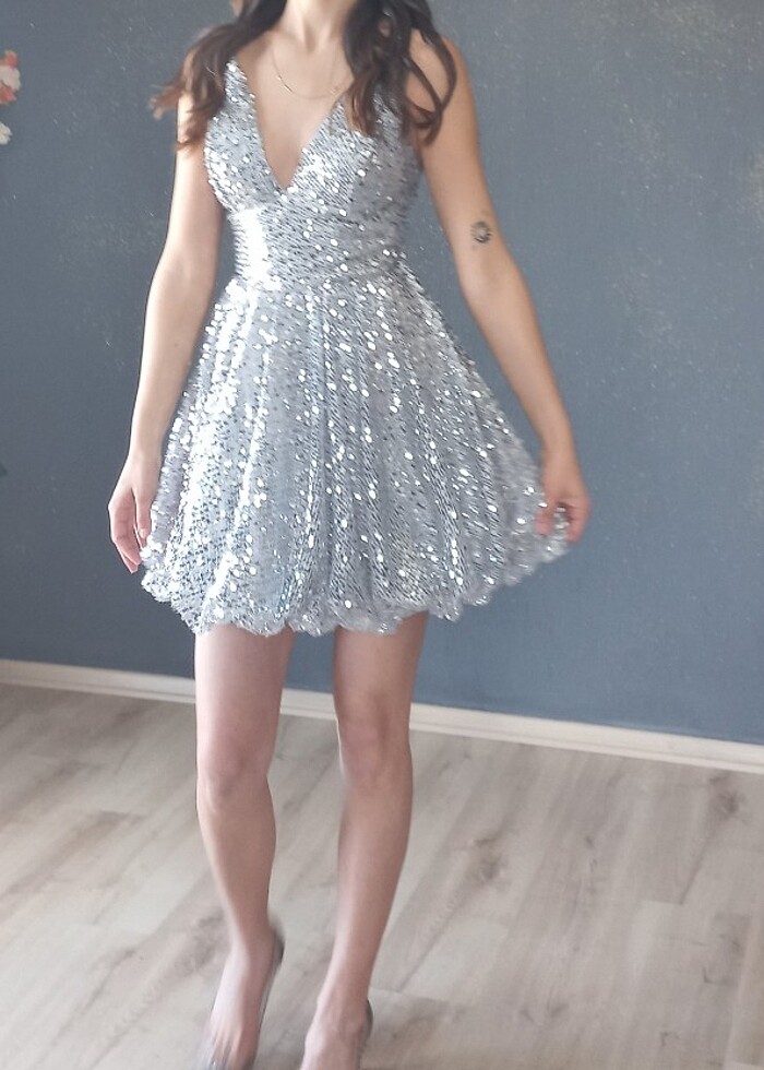 Gri pul payet - Görsel 2