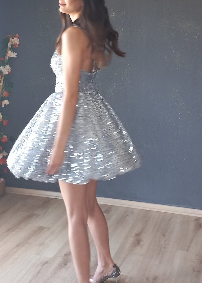 Gri pul payet - Görsel 4