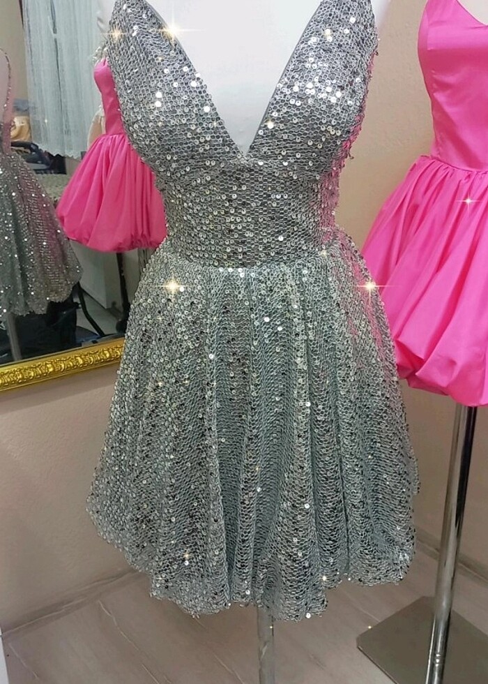 Gri pul payet - Görsel 5