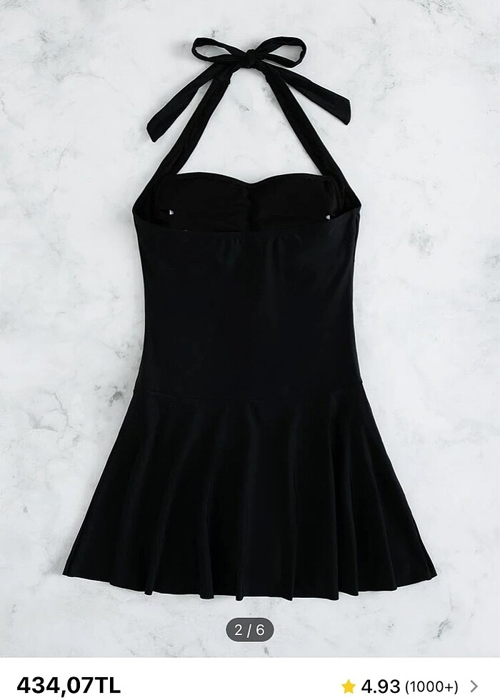 etekli mayo/elbiseli mayo - Görsel 2