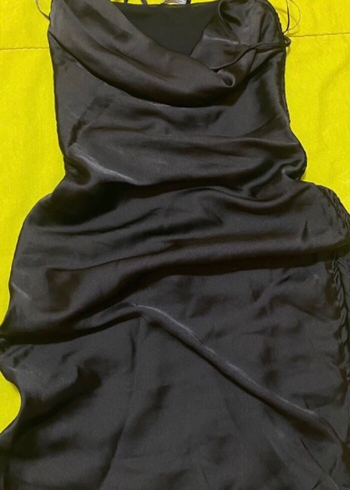 Bershka mini siyah elbise - Görsel 3