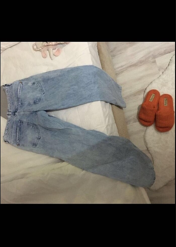 mavi yırtık pantolon - Görsel 4